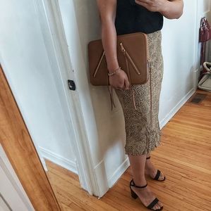 Gap leopard print skirt